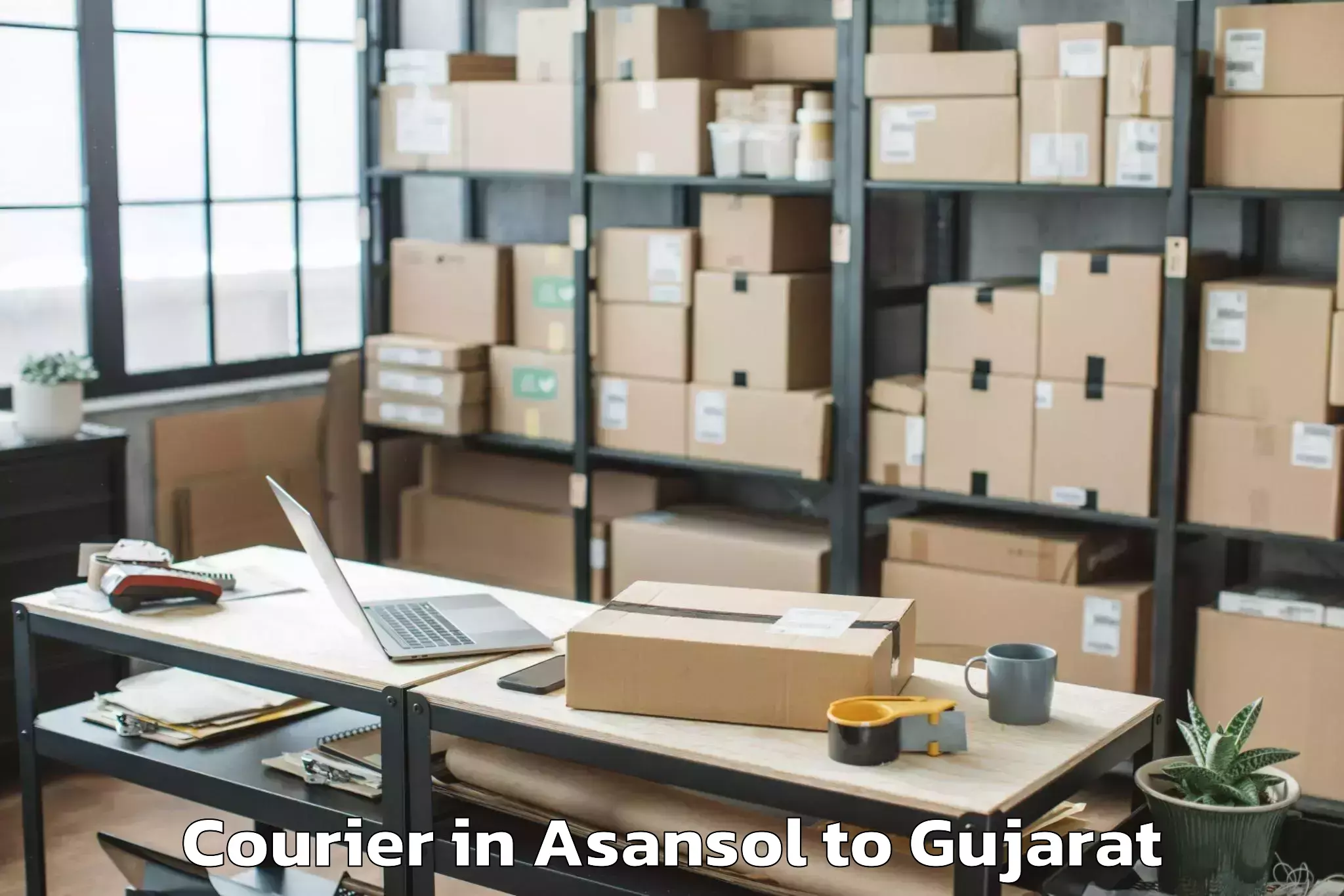 Asansol to Hazira Port Courier Booking